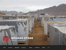 Tablet Screenshot of isfahanstone.com